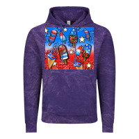 Cloud Purple american popsicle and stars Vintage Hoodie - AdoDesignShop