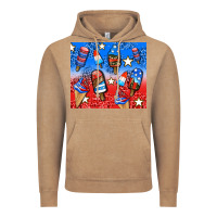 Vintage Coffee american popsicle and stars Vintage Hoodie - AdoDesignShop