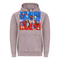 Vintage Zinc american popsicle and stars Vintage Hoodie - AdoDesignShop