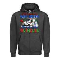 Charcoal Heather jolliest bunch of postal workers this side of the Zipper Hoodie - MaliasSmallBusiness