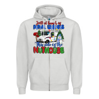 Dove Grey jolliest bunch of postal workers this side of the Zipper Hoodie - MaliasSmallBusiness