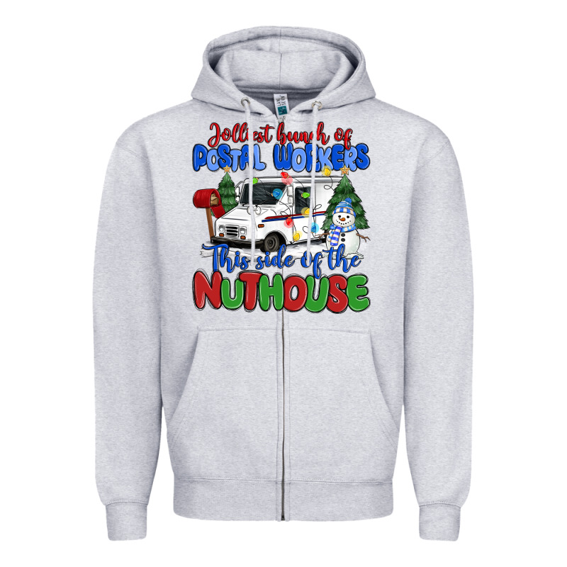 Jolliest Bunch Of Postal Workers This Side Of The Zipper Hoodie by MaliasSmallBusiness | Teevron