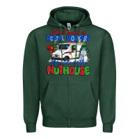 Sports Green jolliest bunch of postal workers this side of the Zipper Hoodie - MaliasSmallBusiness