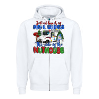 White jolliest bunch of postal workers this side of the Zipper Hoodie - MaliasSmallBusiness