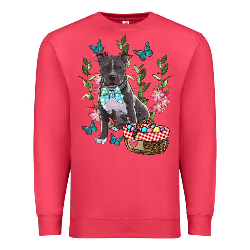 Easter Pitbull Premium Sweatshirt by RanaPortraitStore | Teevron