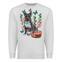 Dove Grey Easter Pitbull Premium Sweatshirt - RanaPortraitStore