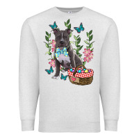 Oatmeal Heather Easter Pitbull Premium Sweatshirt - RanaPortraitStore