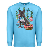 Ocean Blue Easter Pitbull Premium Sweatshirt - RanaPortraitStore