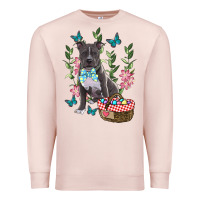 Pale Pink Easter Pitbull Premium Sweatshirt - RanaPortraitStore