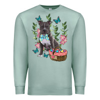 Seafoam Easter Pitbull Premium Sweatshirt - RanaPortraitStore