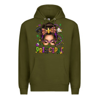 Army Green mardi gras principal caucasian messy bun Premium Hoodie - texasbilliewilder