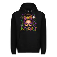 Black mardi gras principal caucasian messy bun Premium Hoodie - texasbilliewilder