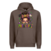Coffee mardi gras principal caucasian messy bun Premium Hoodie - texasbilliewilder