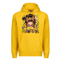 Lemon mardi gras principal caucasian messy bun Premium Hoodie - texasbilliewilder