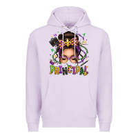 Lilac mardi gras principal caucasian messy bun Premium Hoodie - texasbilliewilder