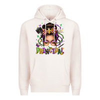 Pale Pink mardi gras principal caucasian messy bun Premium Hoodie - texasbilliewilder