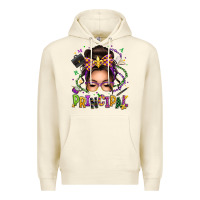 Sandshell mardi gras principal caucasian messy bun Premium Hoodie - texasbilliewilder