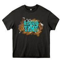 Asphalt rodeo time  with leopard and cowhide Heavy Core Tee - Artiststas