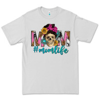 Dove Grey mom life with skull Premium Tee - texasbilliewilder