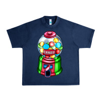 Navy candy machine Urban Heavy Tee - AdoDesignShop