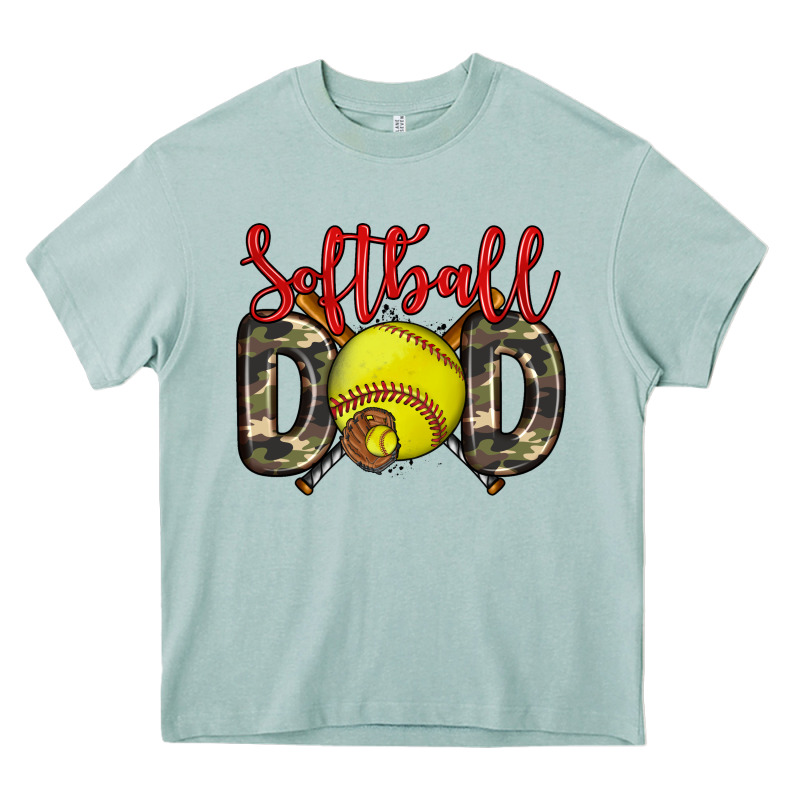 Softball Dad Heavy Core Tee by Zillion Design Studio | Teevron