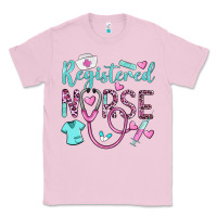 Bubblegum Pink registered nurse rn Classic Tee - BarkalooDesign