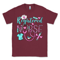 Burgundy registered nurse rn Classic Tee - BarkalooDesign