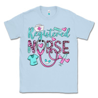 Dusty Blue registered nurse rn Classic Tee - BarkalooDesign