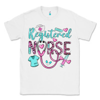 White registered nurse rn Classic Tee - BarkalooDesign