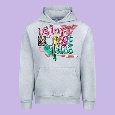 Resting Nurse Face Urban Hoodie Designed By Cowgirlartshop