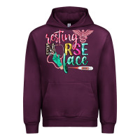 Mauve Wine resting nurse face Urban Hoodie - CowGirlArtShop