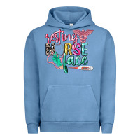 Pigment Pebble Blue resting nurse face Urban Hoodie - CowGirlArtShop