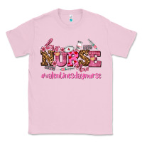 Bubblegum Pink nurse with valentines day element Classic Tee - AdoDesignShop