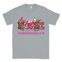 Heather Grey nurse with valentines day element Classic Tee - AdoDesignShop