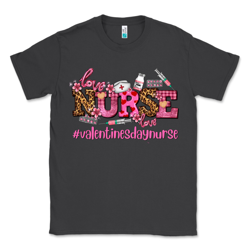 Nurse With Valentines Day Element Classic Tee by AdoDesignShop | Teevron