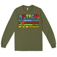 Army Green autism accept understand love different Long Sleeve Tee - JahusDesignShop