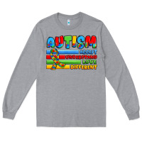 Heather Grey autism accept understand love different Long Sleeve Tee - JahusDesignShop