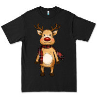 Black cute reindeer Premium Tee - RanaPortraitStore