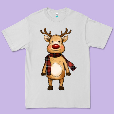 Cute Reindeer Premium Tee Designed By Ranaportraitstore