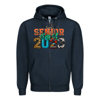 Navy senior class of 2023 Zipper Hoodie - NancyCooperArtShop