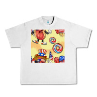 Lunar Rock patriotic hotdog ice cream donat Urban Heavy Tee - BundleAndBundleShop