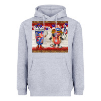 Heather Grey usa hot dog coca tumbler Heavyweight Hoodie - BarkalooDesign