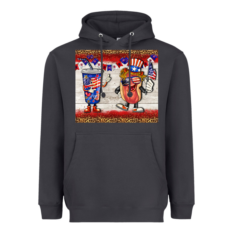 Usa Hot Dog Coca Tumbler Heavyweight Hoodie by BarkalooDesign | Teevron