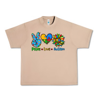 Burro peace love autism Urban Heavy Tee - AdoDesignShop