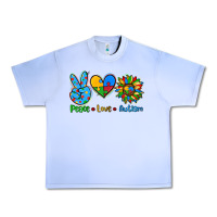 Grape Ice peace love autism Urban Heavy Tee - AdoDesignShop