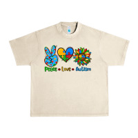 Peace Love Autism Urban Heavy Tee | Teevron