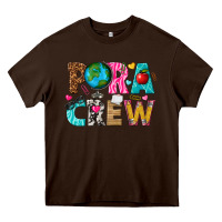 Chocolate Brown para crew Heavy Core Tee - texasbilliewilder