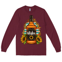 Burgundy whiskey bottle Long Sleeve Tee - Jasminsmagicworld