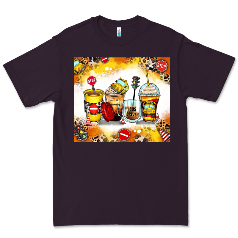 Bus Driver Coffee Cups Premium Tee by Zillion Design Studio | Teevron