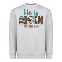 Heather Grey he is risen Heavyweight Sweatshirt - Artiststas
